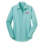 L654 Port Authority® Ladies Long Sleeve Gingham Easy Care Shirt