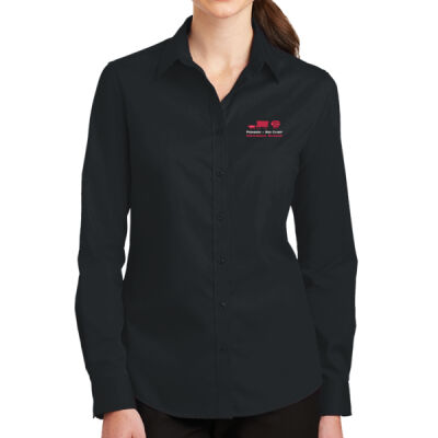 L663 Ladies SuperPro ™ Twill Shirt for MI Sugar A heavy hitter in performance, our S Thumbnail
