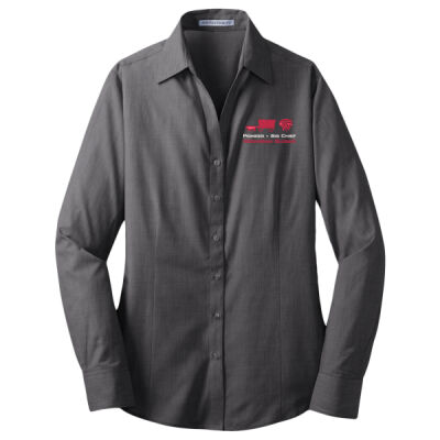 L640 Port Authority® Ladies Crosshatch Easy Care Shirt Thumbnail