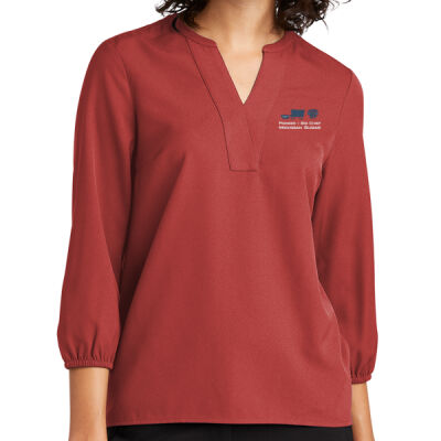 MM2011  Mercer+Mettle® Women's Stretch Crepe 3/4-Sleeve Blouse Thumbnail