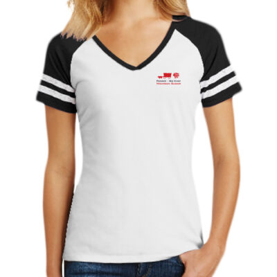 DM476  District ® Women’s Game V-Neck Tee Thumbnail