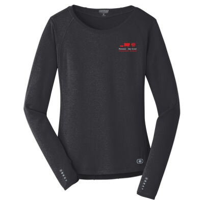 LOE321  OGIO® Women's Long Sleeve Pulse Crew Thumbnail