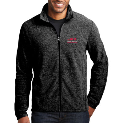 F235  Port Authority® Heather Microfleece Full-Zip Jacket Thumbnail